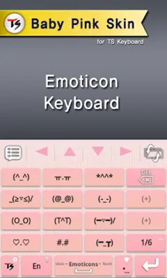 Baby Pink Skin for TS Keyboard android App screenshot 0