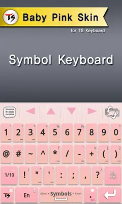 Baby Pink Skin for TS Keyboard android App screenshot 1